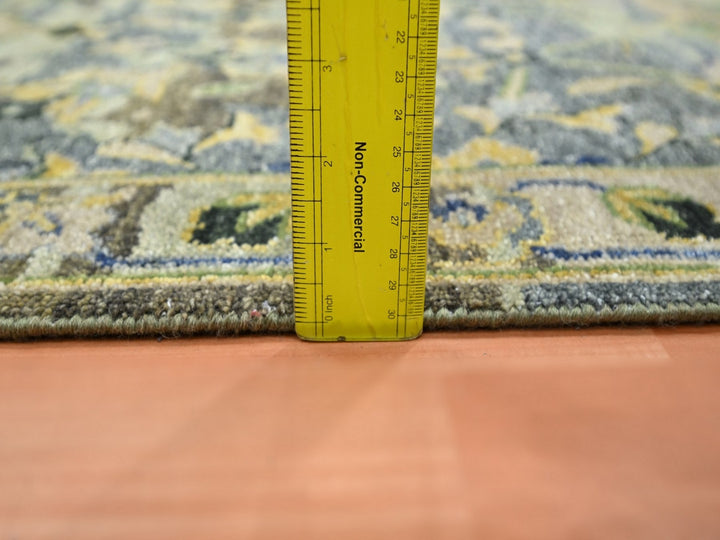 2'8" x 8'3" New Hand Knotted Green Wool Runner Oriental Rug - MOA10275720