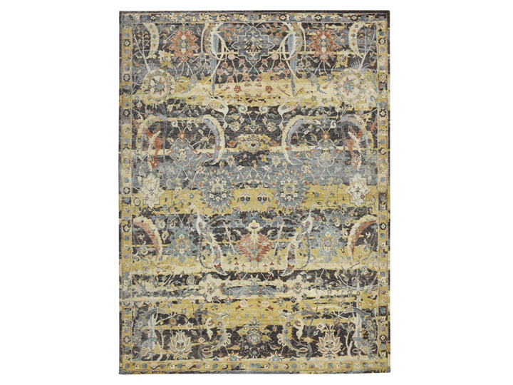 9'0" x 12'2" New Hand Knotted Brown Wool Rectangle Oriental Rug - MOA10275724