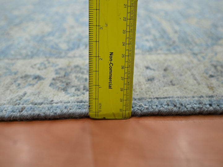 3'0" x 5'0" New Hand Knotted Blue Wool Rectangle Oriental Rug - MOA10275778