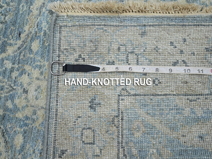 3'0" x 5'0" New Hand Knotted Blue Wool Rectangle Oriental Rug - MOA10275778