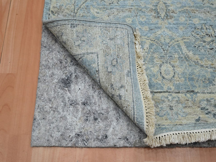 2'5" x 17'10" New Hand Knotted Blue Wool Runner Oriental Rug - MOA10275780