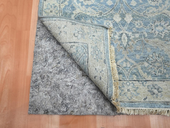 2'5" x 7'10" New Hand Knotted Blue Wool Runner Oriental Rug - MOA10275784