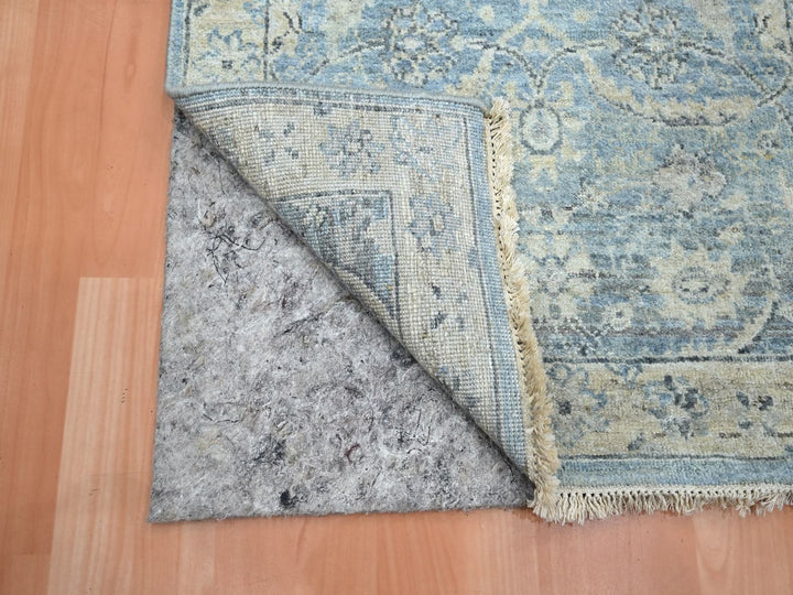 2'5" x 7'10" New Hand Knotted Blue Wool Runner Oriental Rug - MOA10275785