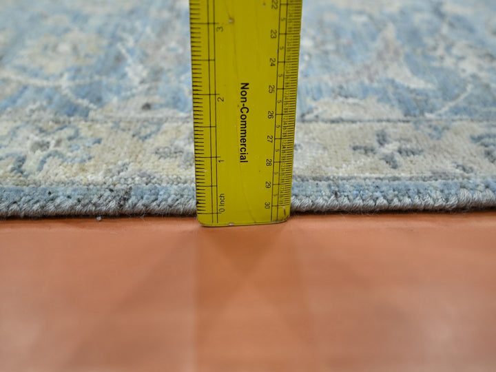 1'11" x 2'11" New Hand Knotted Blue Wool Rectangle Oriental Rug - MOA10275788