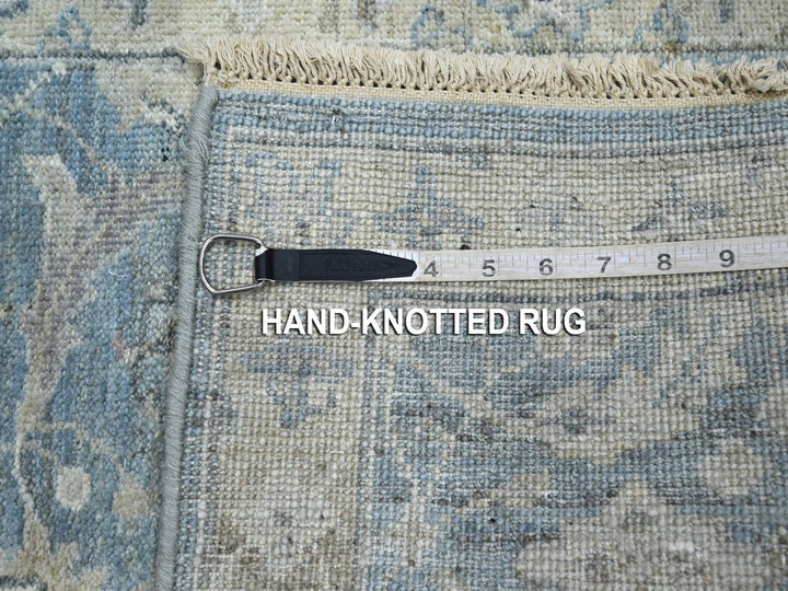 1'11" x 2'11" New Hand Knotted Blue Wool Rectangle Oriental Rug - MOA10275788