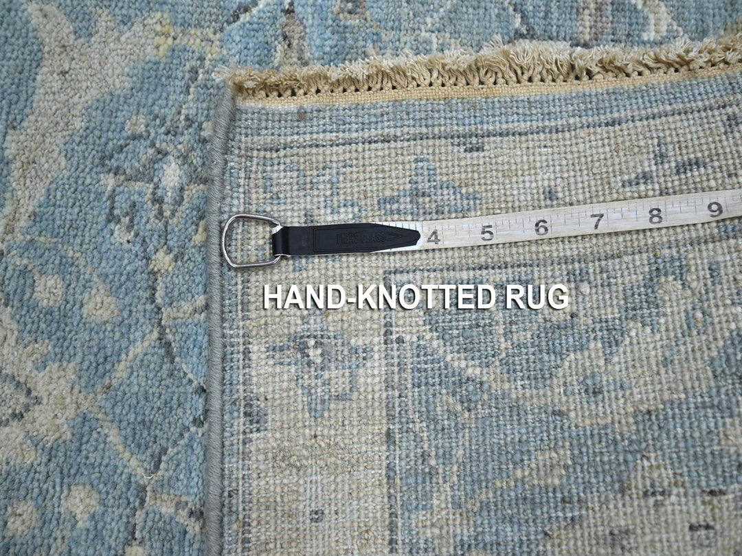 1'11" x 2'11" New Hand Knotted Blue Wool Rectangle Oriental Rug - MOA10275791