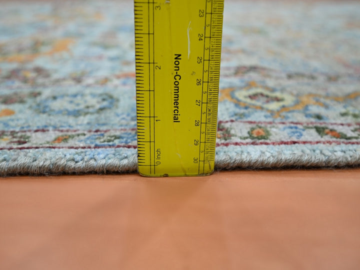 3'0" x 5'1" New Hand Knotted Blue Wool Rectangle Oriental Rug - MOA10275806