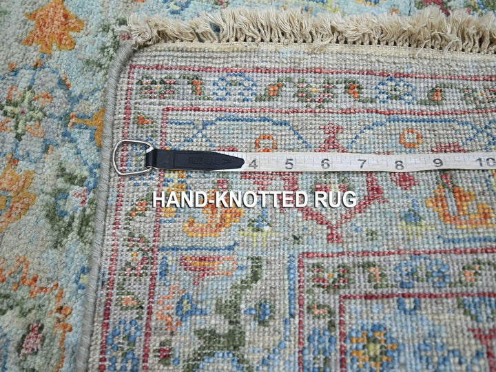 3'0" x 5'1" New Hand Knotted Blue Wool Rectangle Oriental Rug - MOA10275806