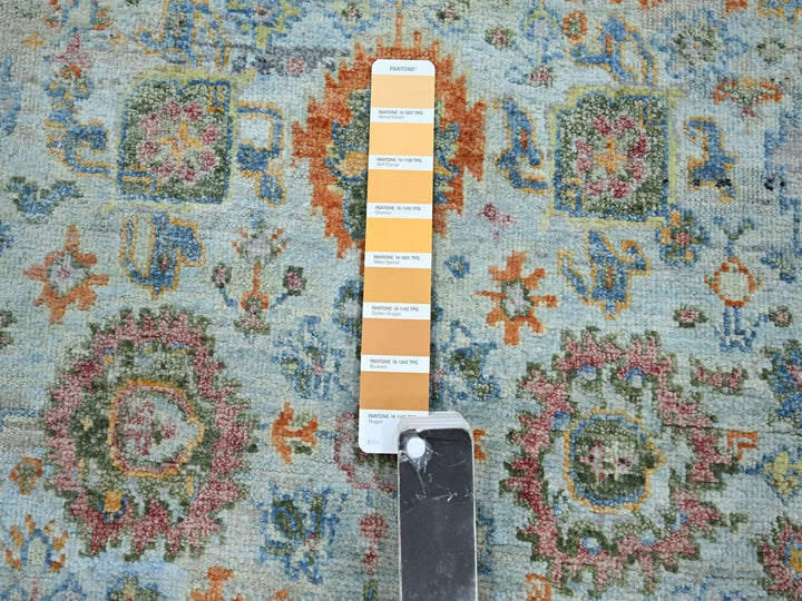 2'11" x 5'0" New Hand Knotted Blue Wool Rectangle Oriental Rug - MOA10275807