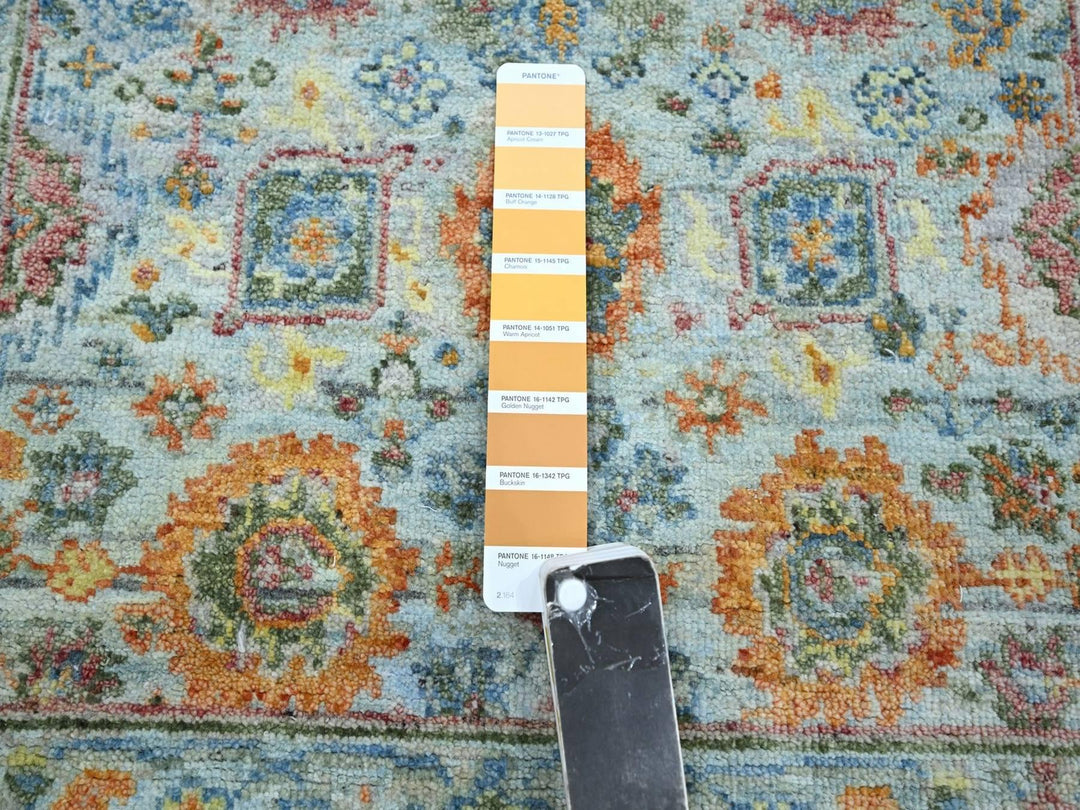 2'5" x 8'0" New Hand Knotted Blue Wool Runner Oriental Rug - MOA10275816