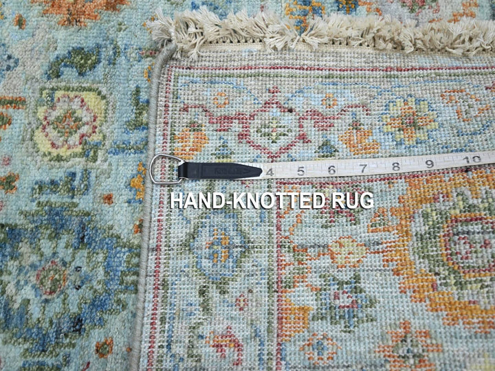 2'5" x 8'0" New Hand Knotted Blue Wool Runner Oriental Rug - MOA10275816