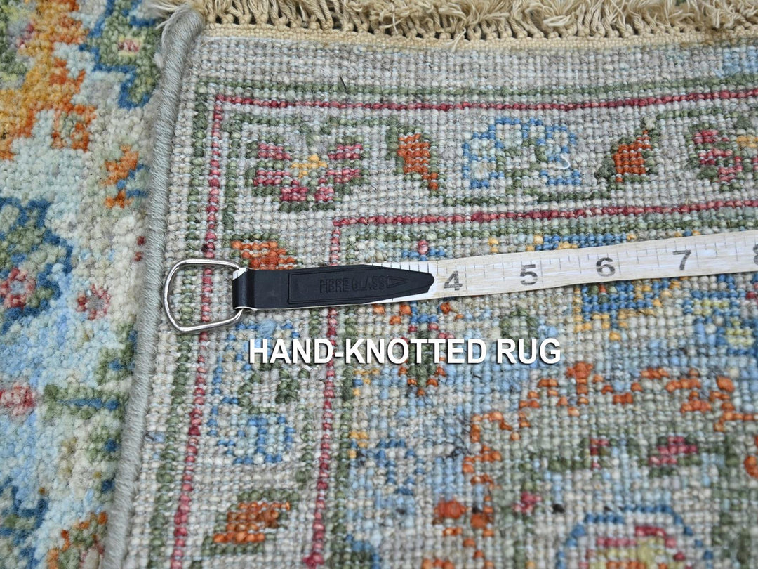 1'11" x 2'11" New Hand Knotted Blue Wool Rectangle Oriental Rug - MOA10275818