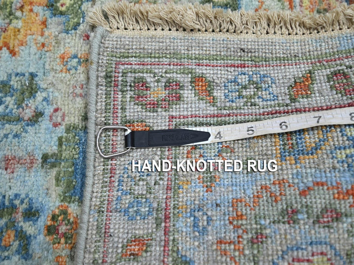 1'11" x 2'11" New Hand Knotted Blue Wool Rectangle Oriental Rug - MOA10275819