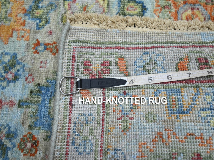 1'11" x 3'0" New Hand Knotted Blue Wool Rectangle Oriental Rug - MOA10275821