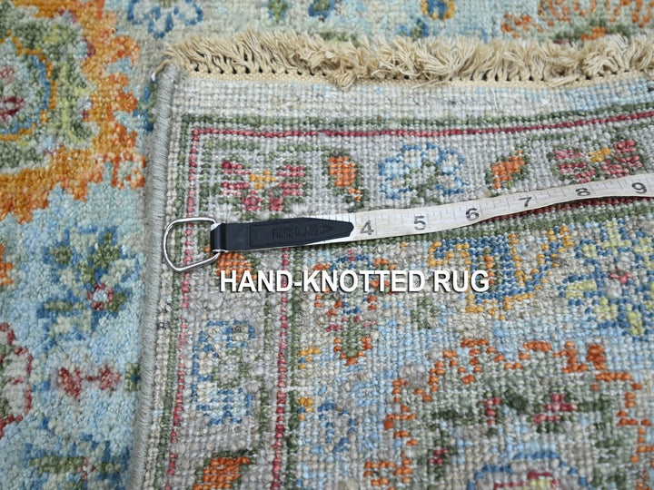 1'11" x 3'0" New Hand Knotted Blue Wool Rectangle Oriental Rug - MOA10275822