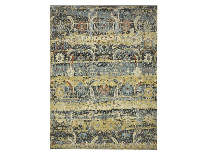 12'0" x 15'1" New Hand Knotted Brown Wool Rectangle Oriental Rug - MOA10275827