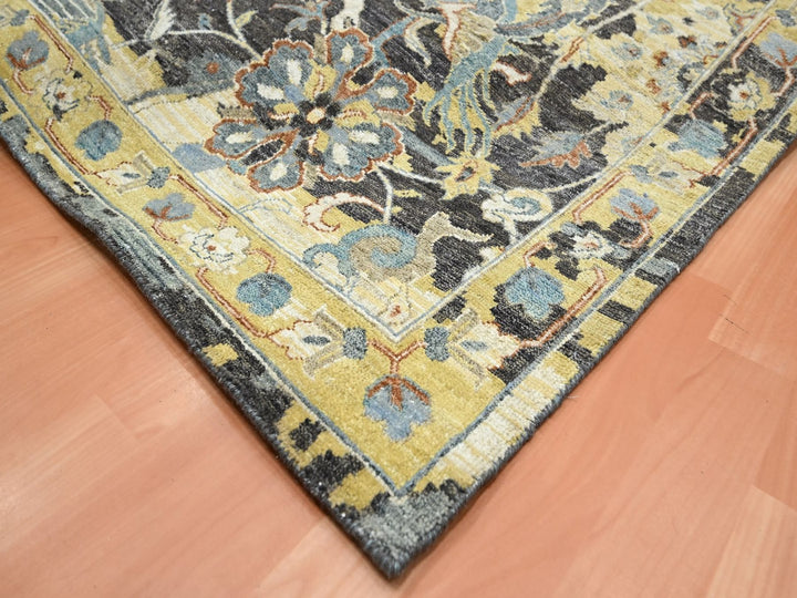 9'10" x 14'6" New Hand Knotted Brown Wool Rectangle Oriental Rug - MOA10275828