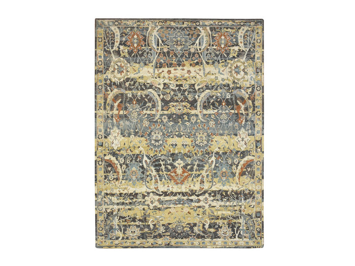 8'11" x 12'4" New Hand Knotted Brown Wool Rectangle Oriental Rug - MOA10275829