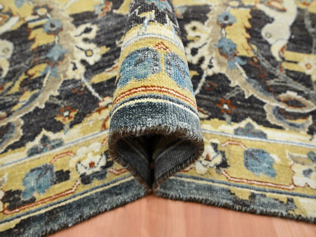 8'11" x 12'4" New Hand Knotted Brown Wool Rectangle Oriental Rug - MOA10275829