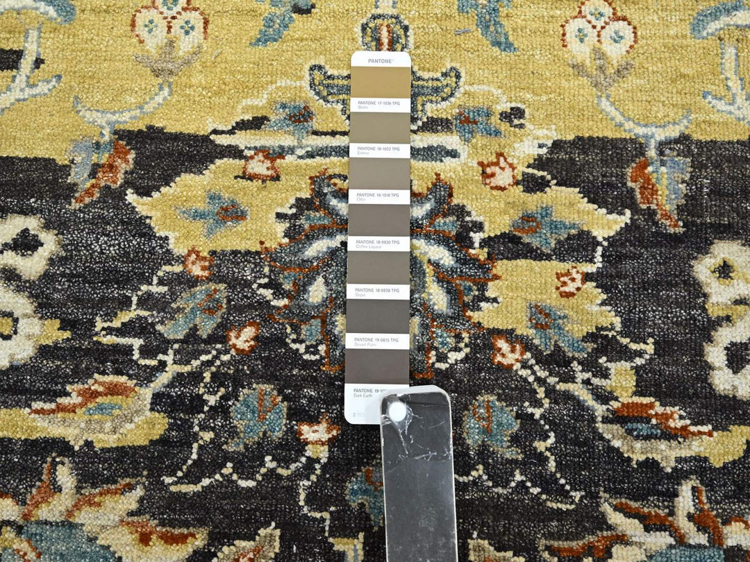 8'11" x 12'4" New Hand Knotted Brown Wool Rectangle Oriental Rug - MOA10275829