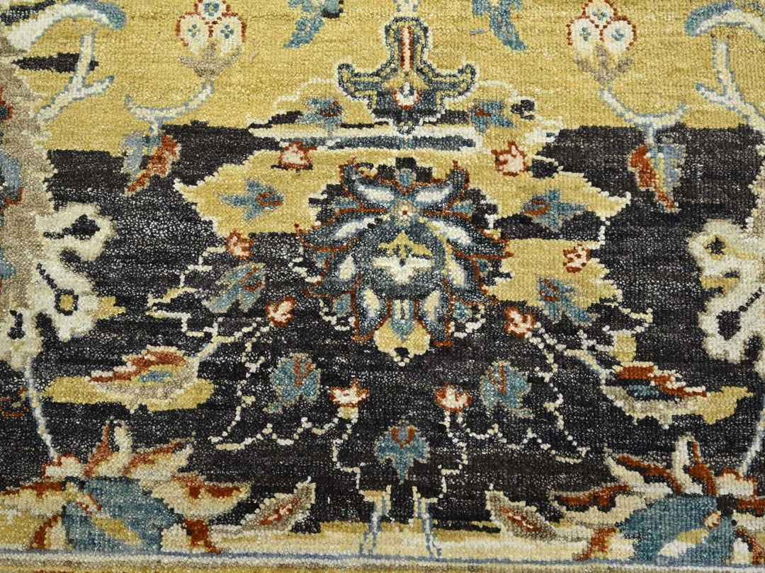 8'11" x 12'4" New Hand Knotted Brown Wool Rectangle Oriental Rug - MOA10275829