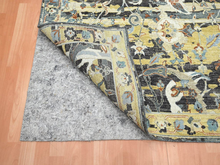 7'11" x 10'1" New Hand Knotted Brown Wool Rectangle Oriental Rug - MOA10275830