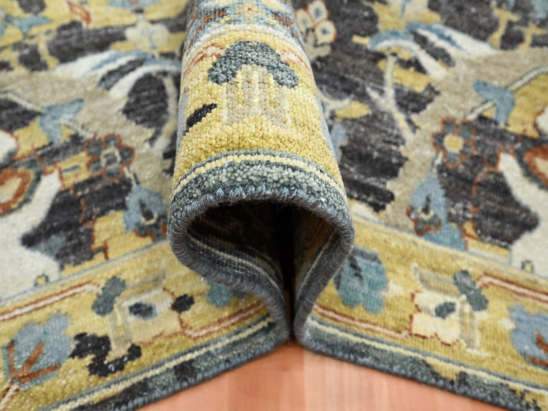 7'11" x 10'1" New Hand Knotted Brown Wool Rectangle Oriental Rug - MOA10275830