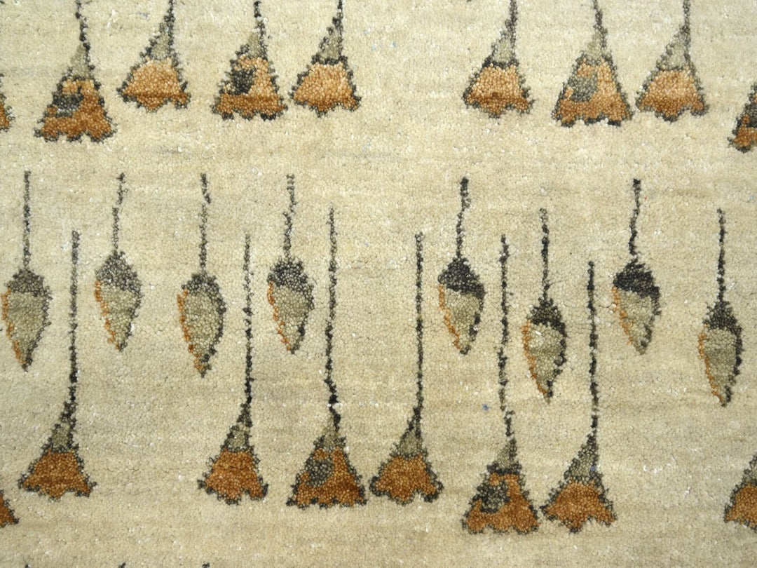 10'1" x 14'3" New Hand Knotted Brown Wool Rectangle Oriental Rug - MOA10275831