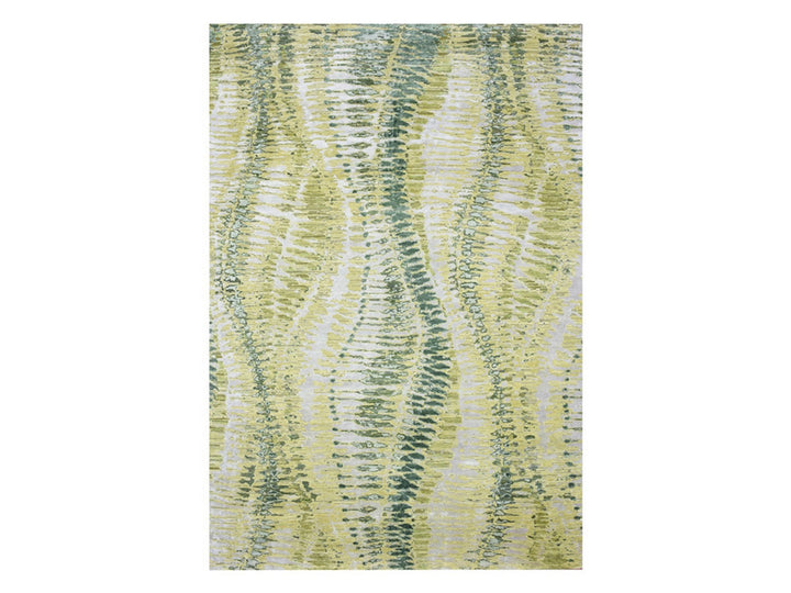 9'11" x 14'2" New Hand Knotted Green Silk Rectangle Oriental Rug - MOA10275833