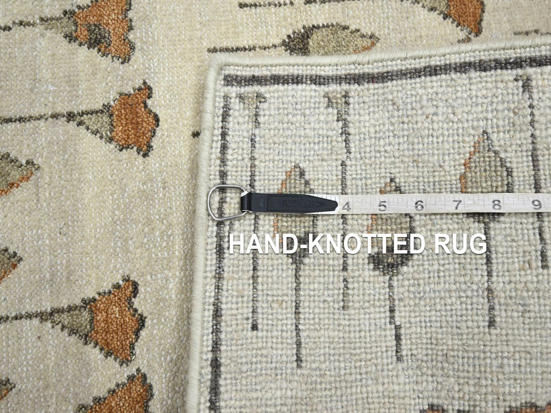 2'1" x 3'5" New Hand Knotted Brown Wool Rectangle Oriental Rug - MOA10275853