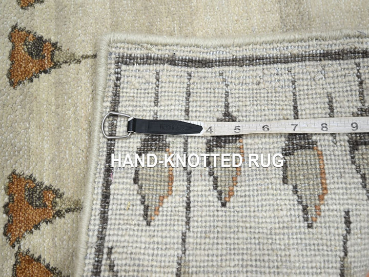 2'1" x 3'6" New Hand Knotted Brown Wool Rectangle Oriental Rug - MOA10275854