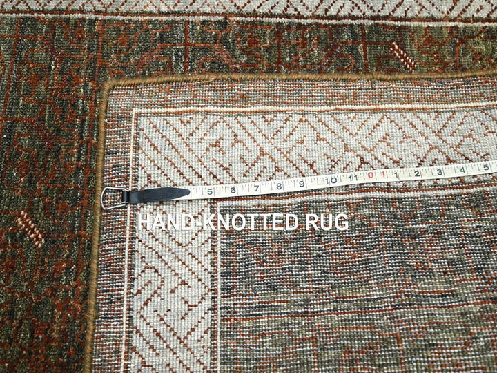3'2" x 5'2" New Hand Knotted Brown Wool Rectangle Oriental Rug - MOA10275898
