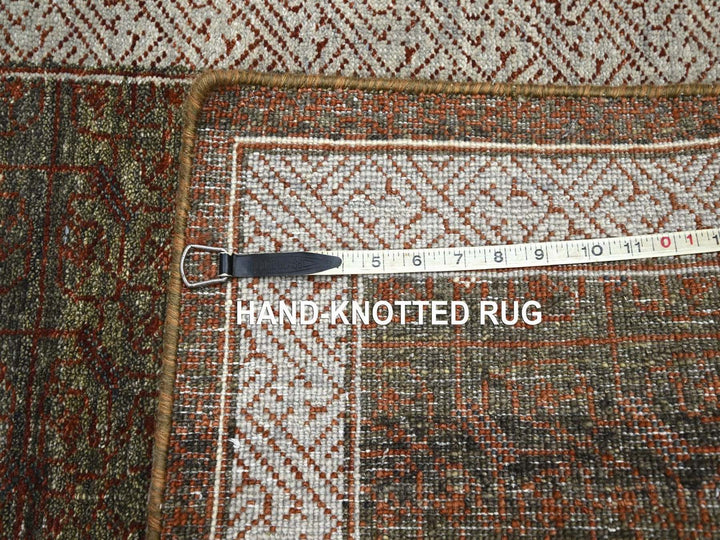 2'6" x 6'0" New Hand Knotted Brown Wool Runner Oriental Rug - MOA10275901
