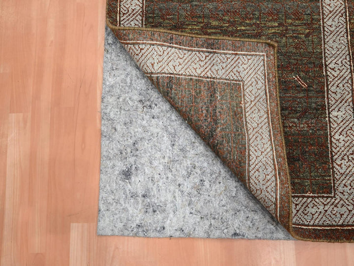 2'6" x 6'0" New Hand Knotted Brown Wool Runner Oriental Rug - MOA10275902