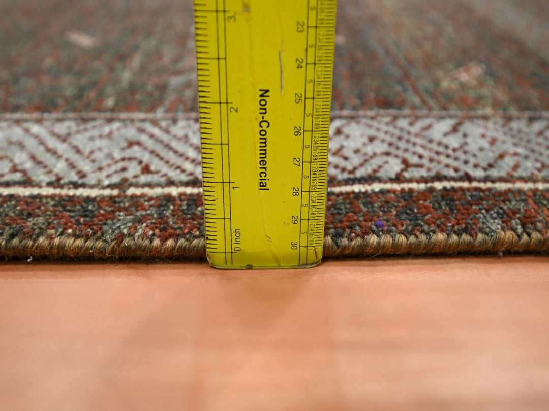 2'6" x 6'0" New Hand Knotted Brown Wool Runner Oriental Rug - MOA10275902