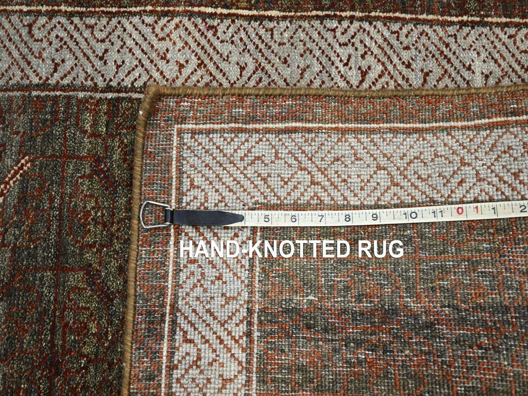 2'6" x 6'0" New Hand Knotted Brown Wool Runner Oriental Rug - MOA10275902