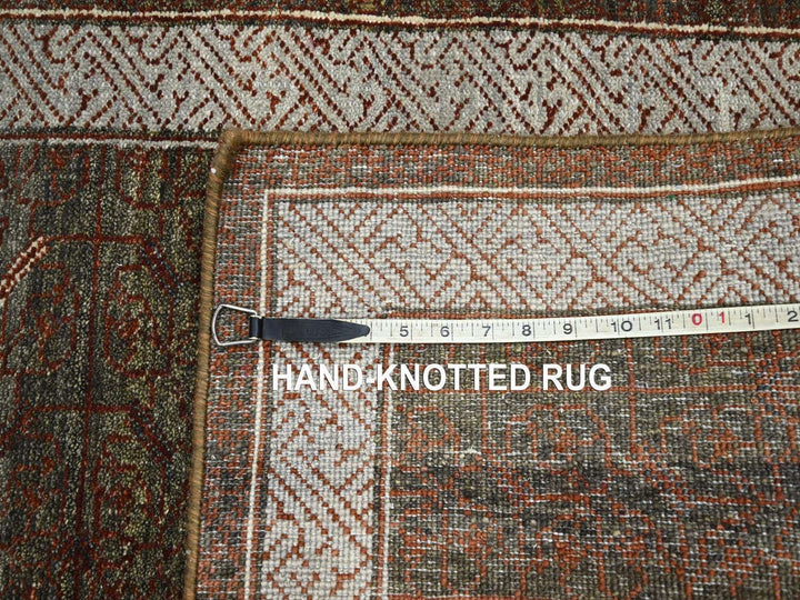 2'6" x 6'0" New Hand Knotted Brown Wool Runner Oriental Rug - MOA10275902