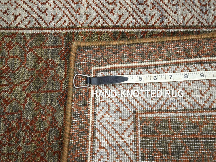 2'0" x 3'2" New Hand Knotted Brown Wool Rectangle Oriental Rug - MOA10275904
