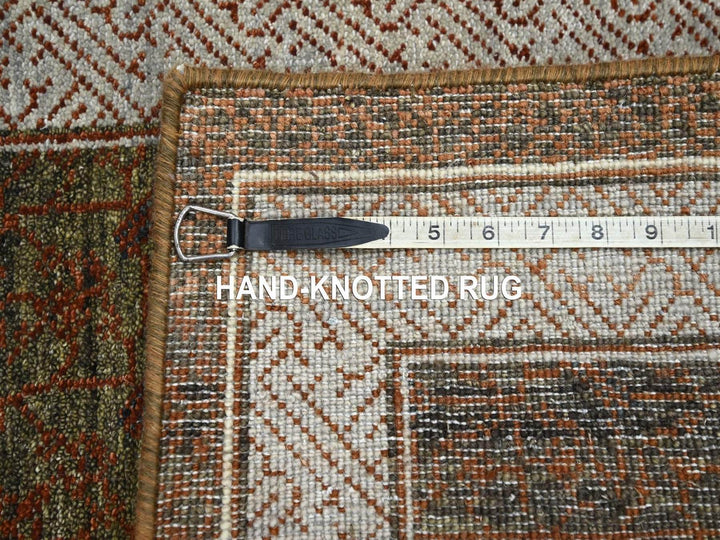 2'0" x 3'2" New Hand Knotted Brown Wool Rectangle Oriental Rug - MOA10275905