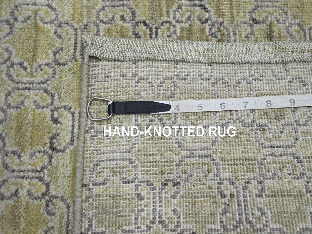 2'0" x 3'0" New Hand Knotted Green Silk Rectangle Oriental Rug - MOA10275921
