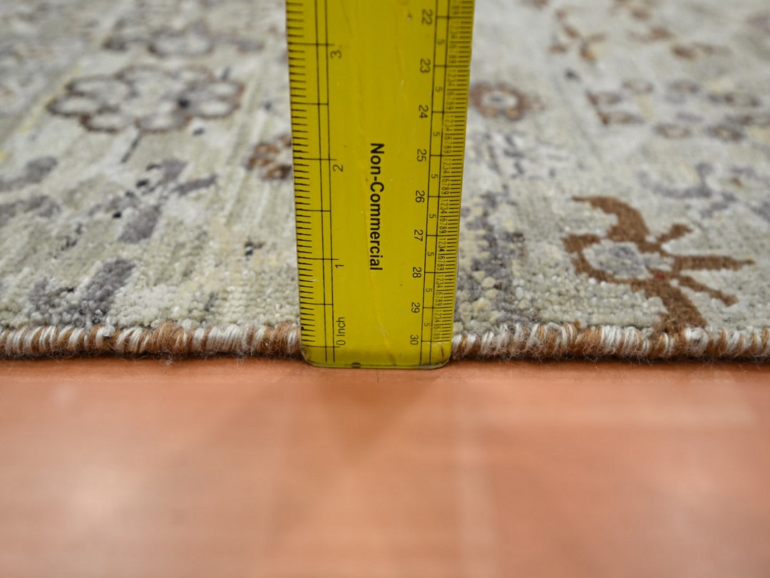 2'0" x 3'0" New Hand Knotted Beige Wool Rectangle Oriental Rug - MOA10275926