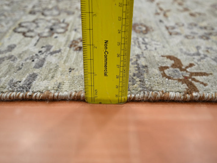 2'0" x 3'0" New Hand Knotted Beige Wool Rectangle Oriental Rug - MOA10275926