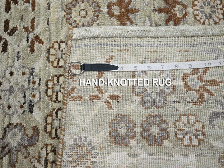 2'0" x 3'0" New Hand Knotted Beige Wool Rectangle Oriental Rug - MOA10275926