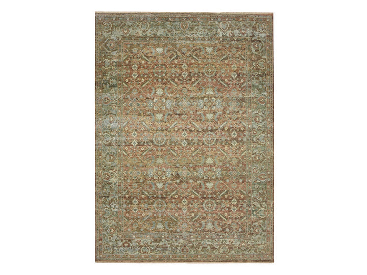 9'10" x 13'11" New Hand Knotted Red Wool Rectangle Oriental Rug - MOA10275934