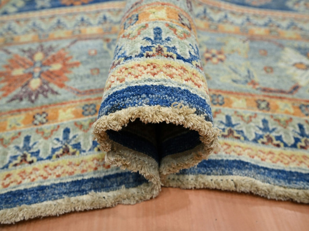 10'0" x 13'4" New Hand Knotted Blue Wool Rectangle Oriental Rug - MOA10275936