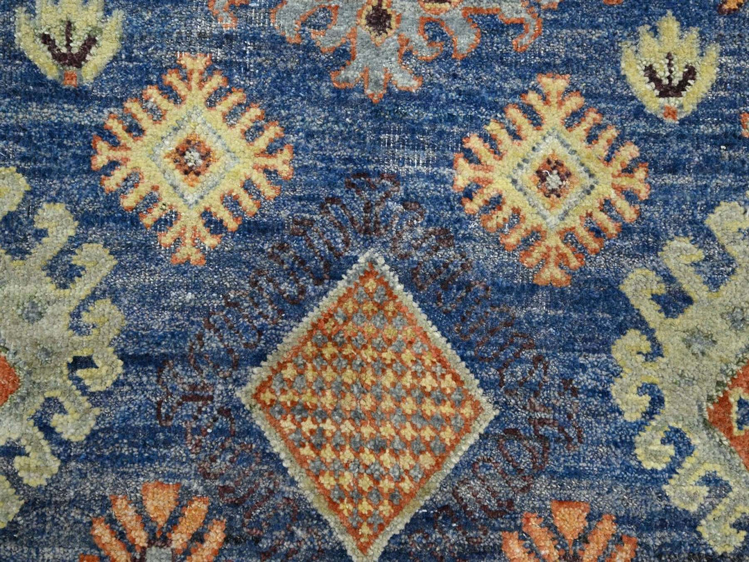 10'0" x 13'4" New Hand Knotted Blue Wool Rectangle Oriental Rug - MOA10275936