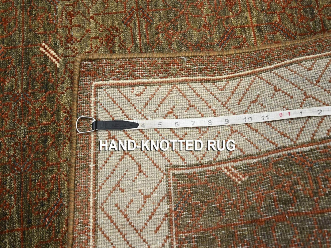 4'0" x 6'3" New Hand Knotted Brown Wool Rectangle Oriental Rug - MOA10275942