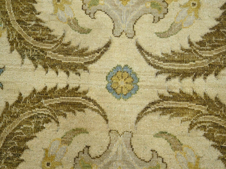 9'0" x 12'3" New Hand Knotted Yellow Silk Rectangle Oriental Rug - MOA10275944