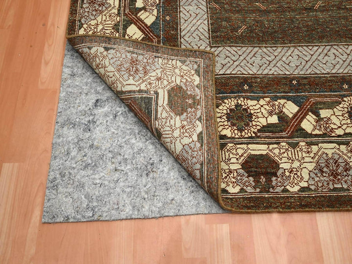 9'0" x 12'2" New Hand Knotted Brown Wool Rectangle Oriental Rug - MOA10275945