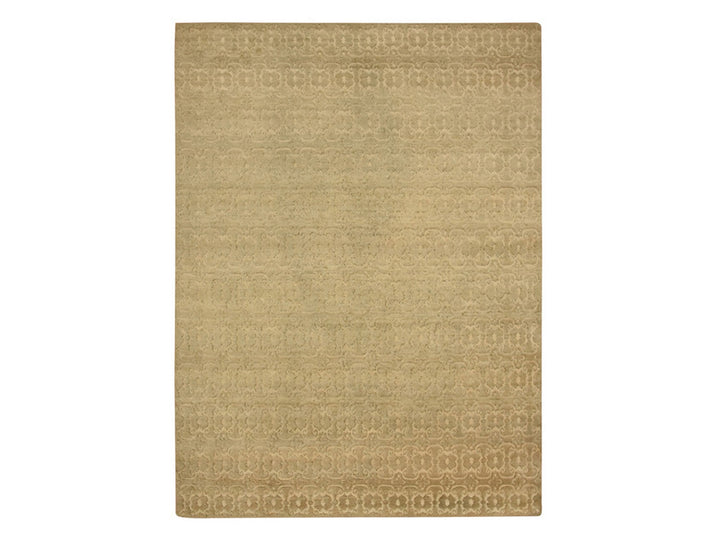 9'0" x 12'4" New Hand Knotted Brown Wool Rectangle Oriental Rug - MOA10275946